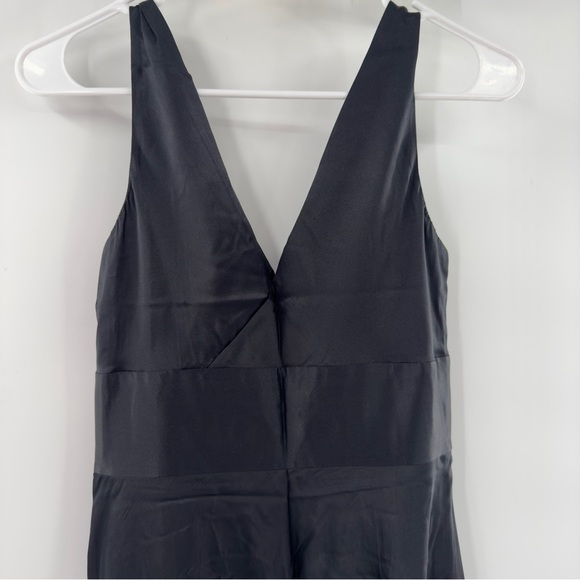 j. Crew black silk fit flare sleeveless dress size 4 - Picture 6 of 8